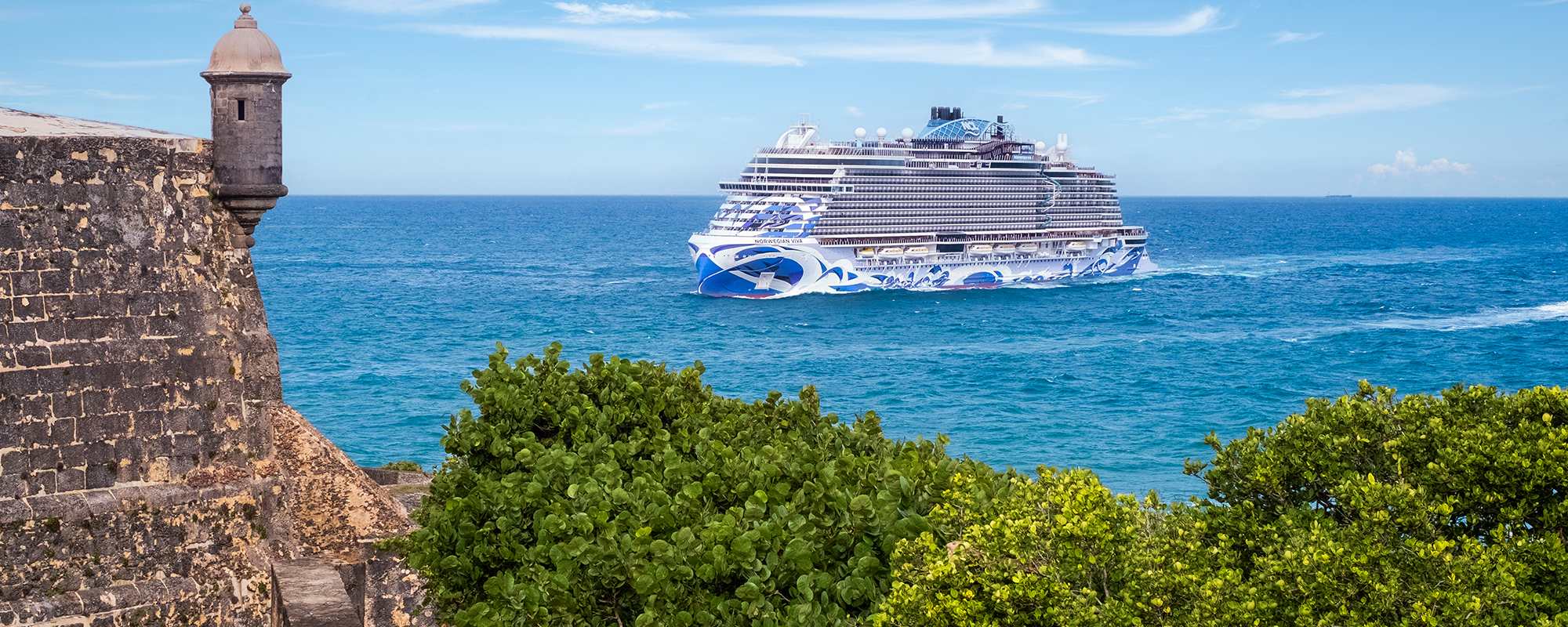 Norwegian Viva floating near San Juan Puerto Rico